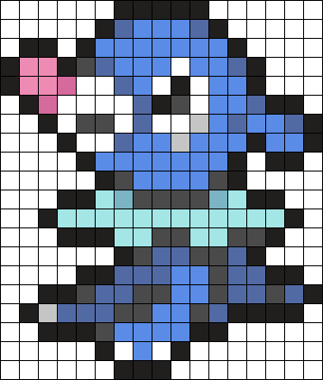 Popplio Icon Perler Bead Pattern | Bead Sprites | Characters Fuse Bead ...