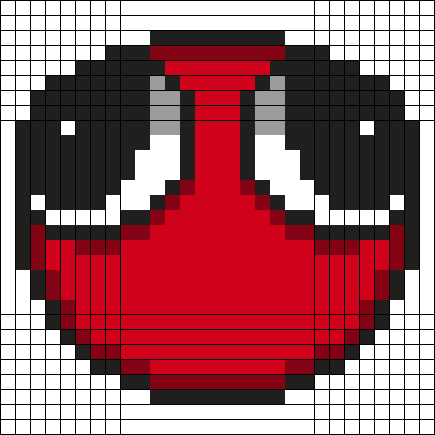 Red Rainbow Friends Perler Charm Perler Bead Pattern Bead Sprites