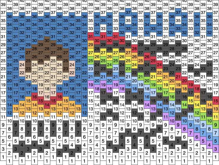 McLovin ID Pony Bead Patterns | Characters Kandi Patterns for Kandi Cuffs