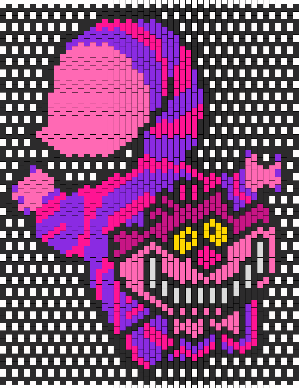 Cheshire cat perler