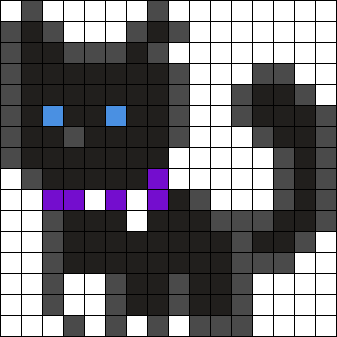 Scourge Warrior Cats Perler Bead Pattern, Bead Sprites