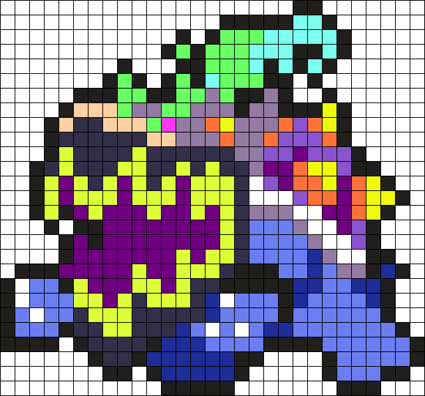 Bowser Junior [Mario Wonder] Perler Bead Pattern | Bead Sprites ...
