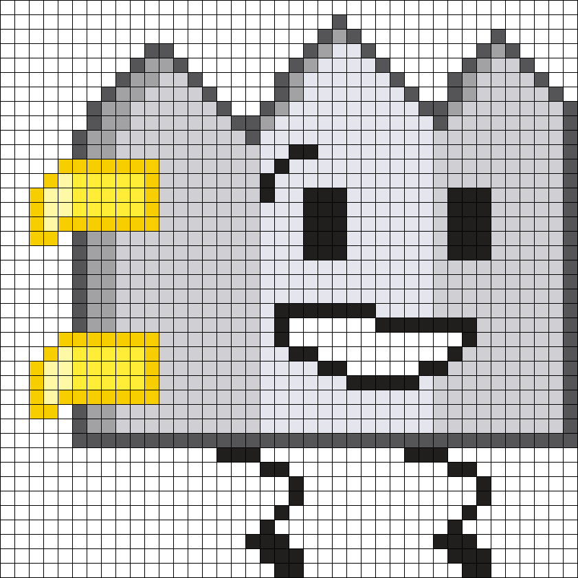 Gaty Sitting Bfb Bfdi Pixel Art Perler Perler Bead Pattern | Bead ...