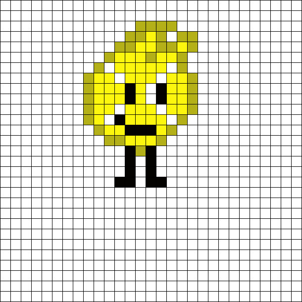 Tennis Ball Bfdi Perler Bead Pattern | Bead Sprites | Characters Fuse ...
