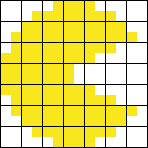 Pac-Man Perler Bead Pattern | Bead Sprites | Characters Fuse Bead Patterns