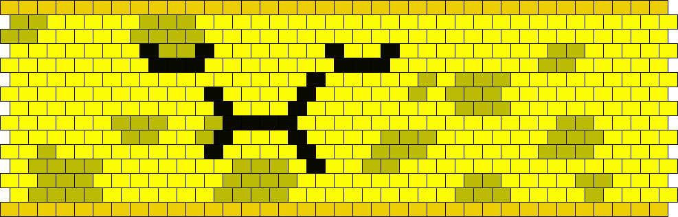 Spongy Bfdi (peyote Ver) Bead Pattern | Peyote Bead Patterns ...