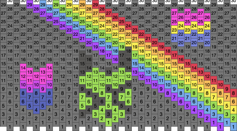 Kandy Pattern 36 X 15 Large Cuff Pony Bead Patterns | Characters Kandi Patterns for ...