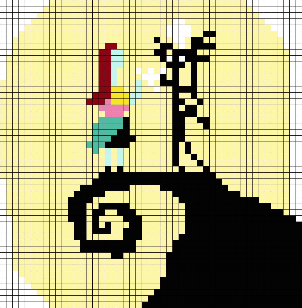 Beads Patterns And Designs 2026.Nightmare Before Christmas Hill Sally And J**k Perler Disney Perler ...