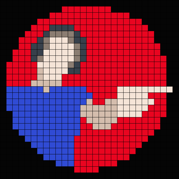 Pfp Pattern JJJacksfilms Pfp Perler Bead Pattern | Bead Sprites | Characters Fuse ...
