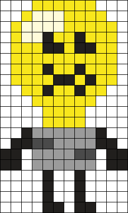 Lightbulb Inanimate Insanity BFDI Chewing Face Perler