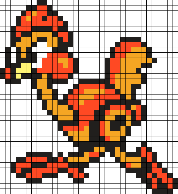 Mega Man Pattern Kukku (Mega Man 2) Perler Bead Pattern | Bead Sprites | Characters Fuse ...
