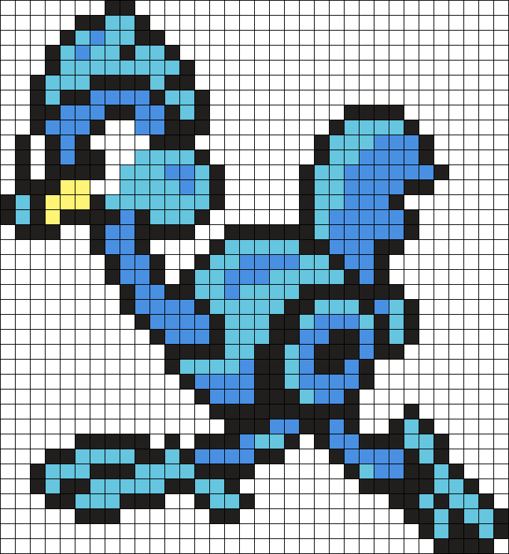 Mega Man Pattern Kukku (Mega Man 2) (Reimagined Matasaburo B) Perler Bead Pattern | Bead ...