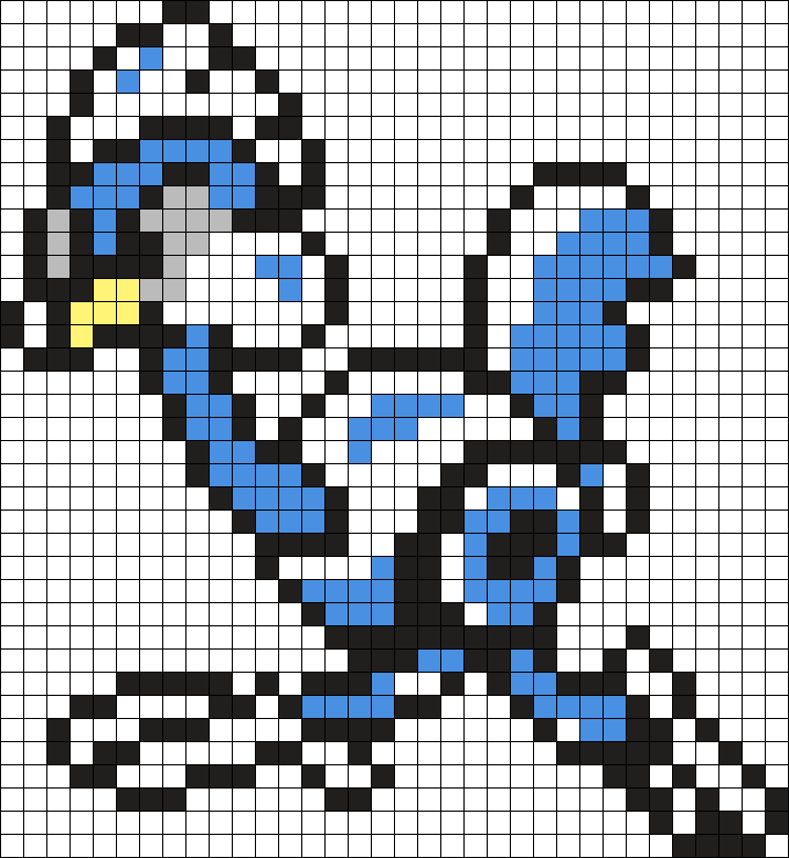 Kukku (Mega Man 2) (Reimagined Bombombomb [Type A] Type A) Perler Bead ...