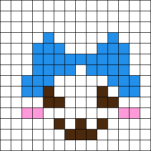 Hachiware Pattern Hachiware Chiikawa Perler Bead Pattern | Bead Sprites | Characters Fuse ...
