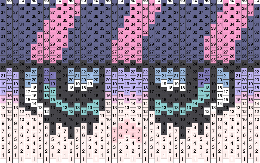 Stocking Cuff Pony Bead Patterns | Characters Kandi Patterns for Kandi ...
