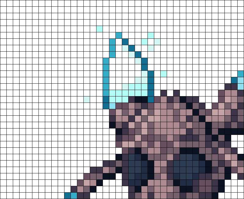 Mereor Pattern Miniceon Meteor? 1/4 Perler Bead Pattern | Bead Sprites | Characters ...