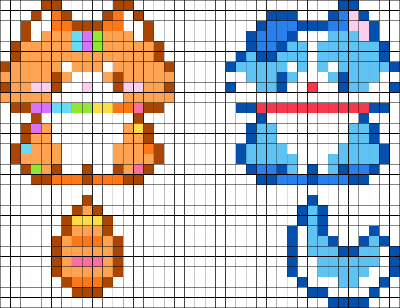 Beads Patterns And Designs 2026.Kandi And Pixi Charms Perler Bead Pattern | Bead Sprites | Characters ...