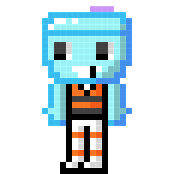 Finn Dandys World Perler Bead Pattern | Bead Sprites | Characters Fuse ...