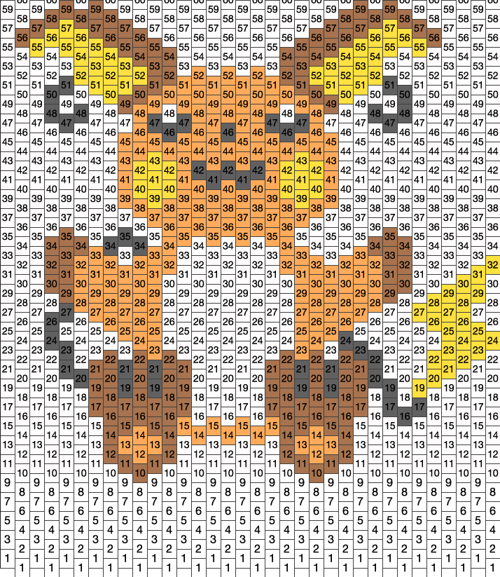 Rachu Pattern Raichu Cuff Pony Bead Patterns | Characters Kandi Patterns for Kandi Cuffs