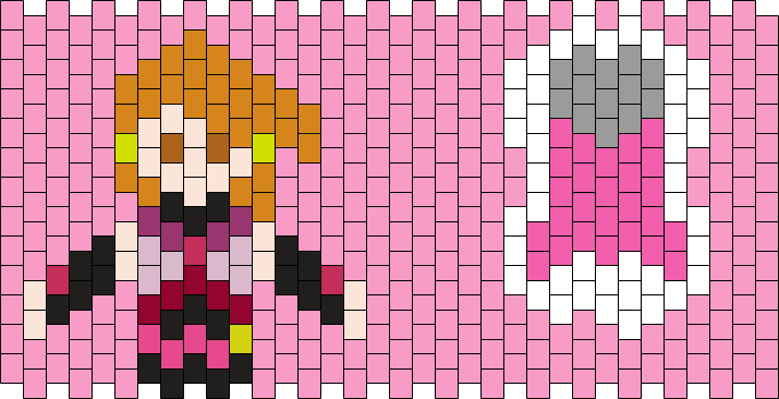 Cure Black - Futari Wa Precure Max Heart Kandi Pattern