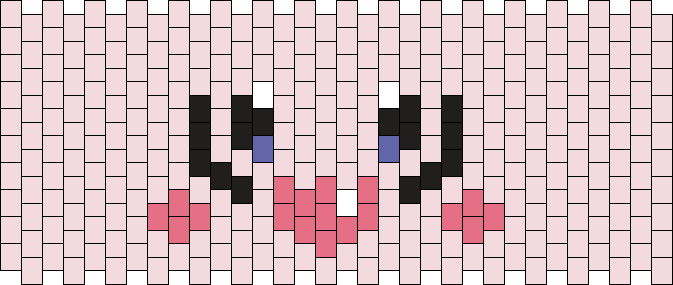 Clefairy Face Cuff  Kandi Pattern