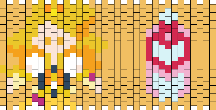 Cure Honey - Happiness Charge Precure Kandi Pattern