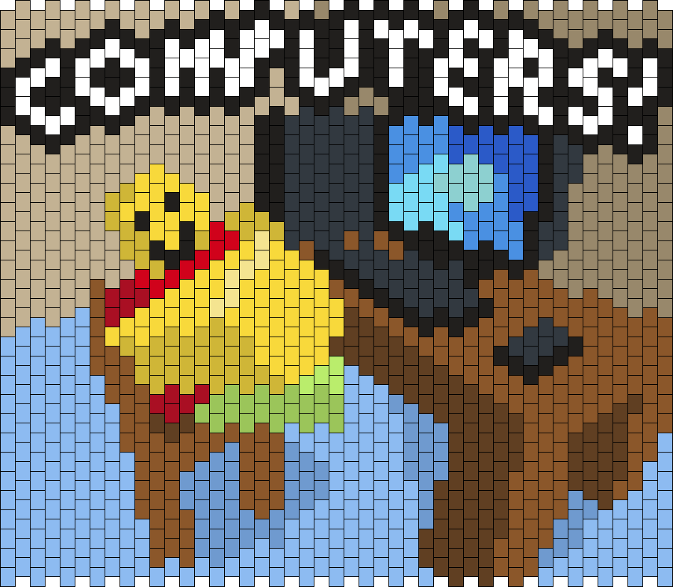 Jim's Computer Panel (Request) Pony Bead Patterns | Characters Kandi ...