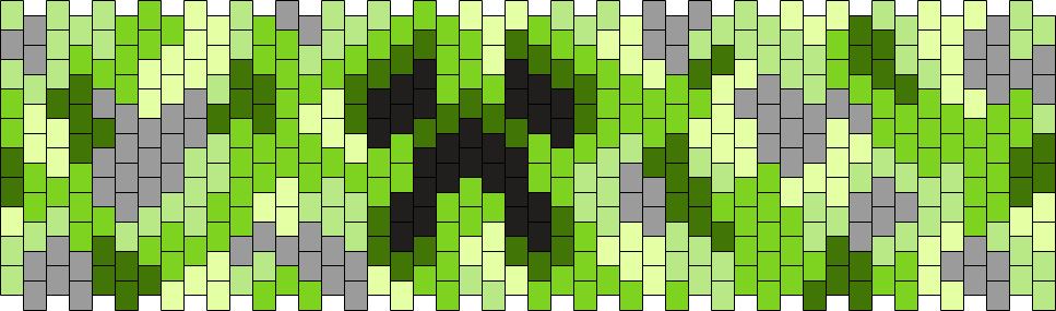Army Print Minecraft Creeper Pony Bead Patterns | Characters Kandi ...