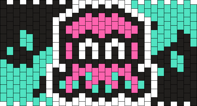 Splatoon Shape Patterns Splatoon OC Cuff (isa) Pony Bead Patterns | Characters Kandi Patterns ...