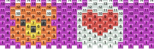 Tenderheart Bear Pony Bead Patterns | Characters Kandi Patterns for ...