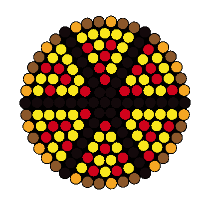 Small Circle Pizza! Wanna Slice? Perler Bead Pattern | Bead Sprites ...