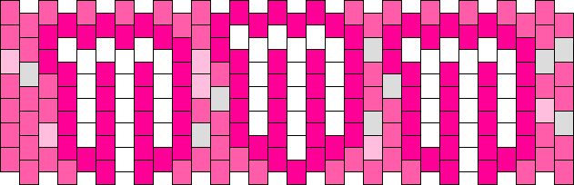 Ultra Rosa Monster Pony Bead Patterns | Food Kandi Patterns for Kandi Cuffs