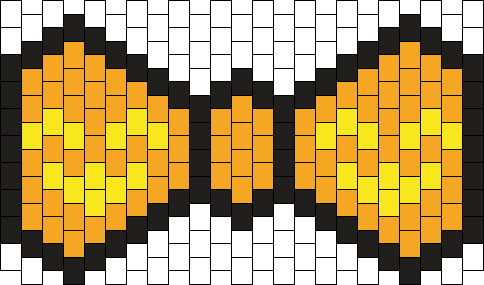 J***-O-lantern Pumpkin Bowtie / Bow Pony Bead Patterns