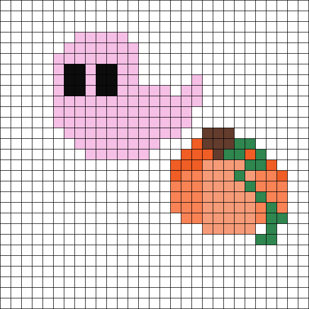 Pink Halloween Ghost And Pumpkin