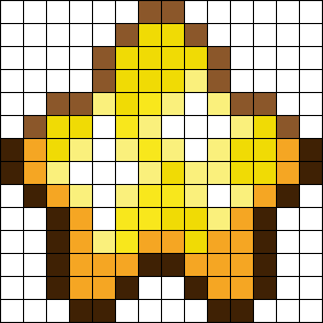 Star Sprite !! / Perler Perler Bead Pattern | Bead Sprites | Misc Fuse ...