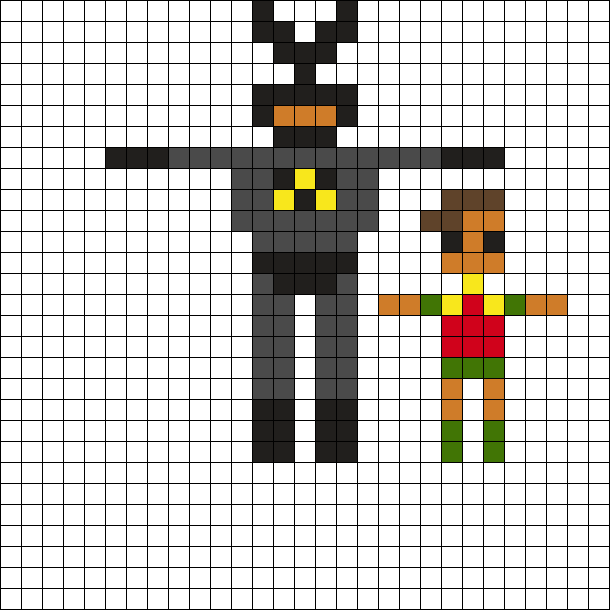 Batman And Robin Perler Bead Pattern | Bead Sprites | Misc Fuse Bead ...