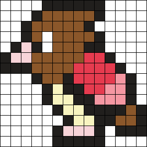 Spearow Perler Bead Pattern | Bead Sprites | Misc Fuse Bead Patterns