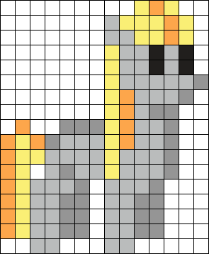 Ruby From 'Story Of The Blanks' Perler Bead Pattern | Bead Sprites ...