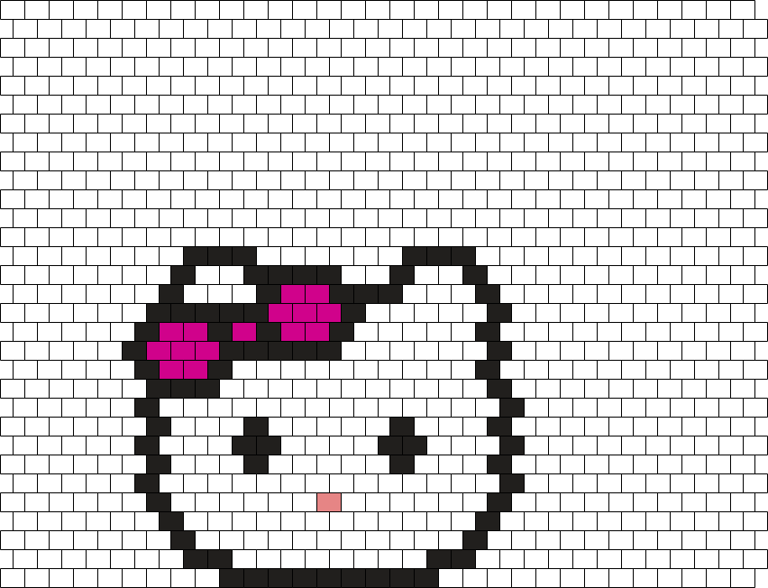 Hello Kitty Bead Pattern | Peyote Bead Patterns | Misc Bead Patterns