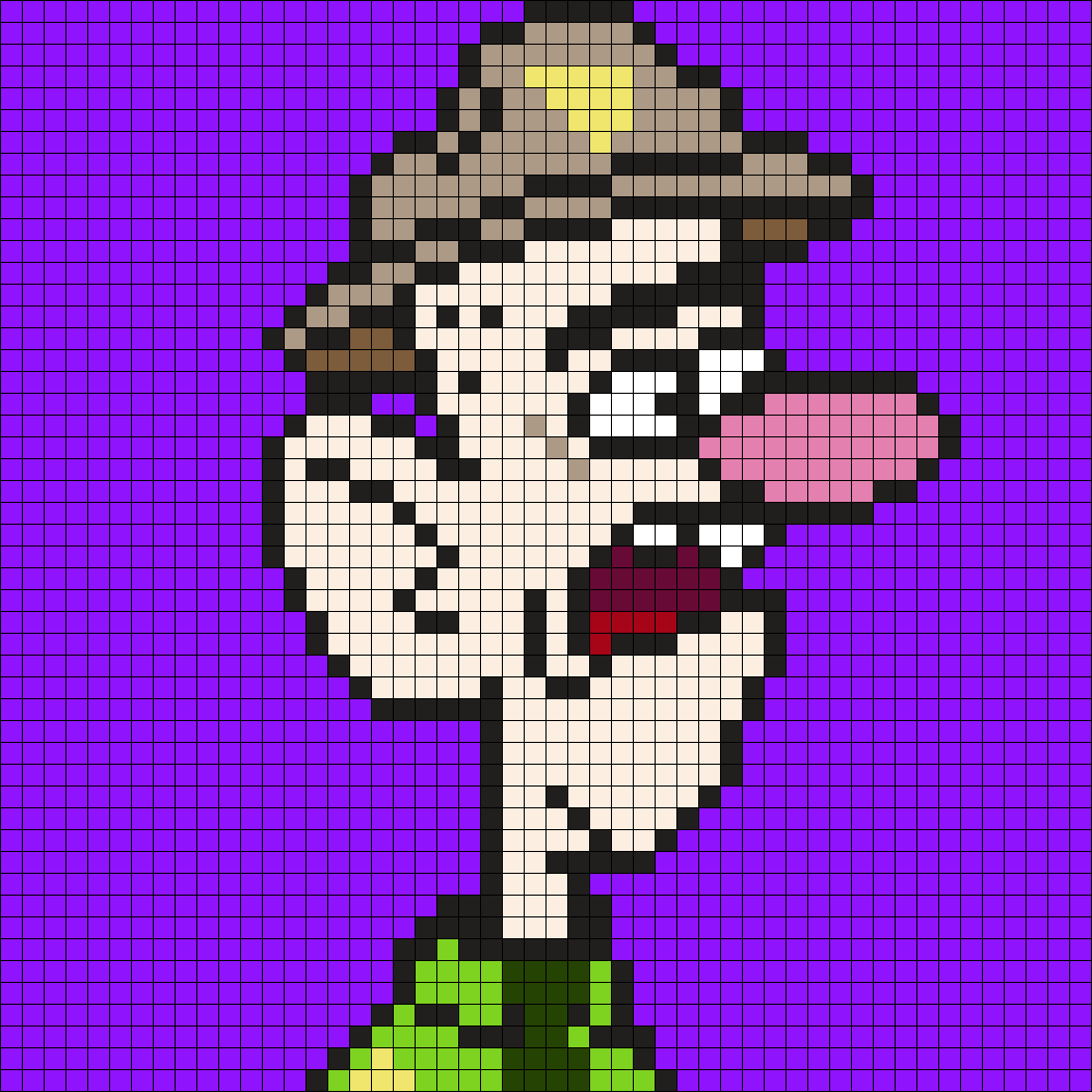 Officer 1 Gravity Falls Perler Bead Pattern | Bead Sprites | Misc Fuse ...