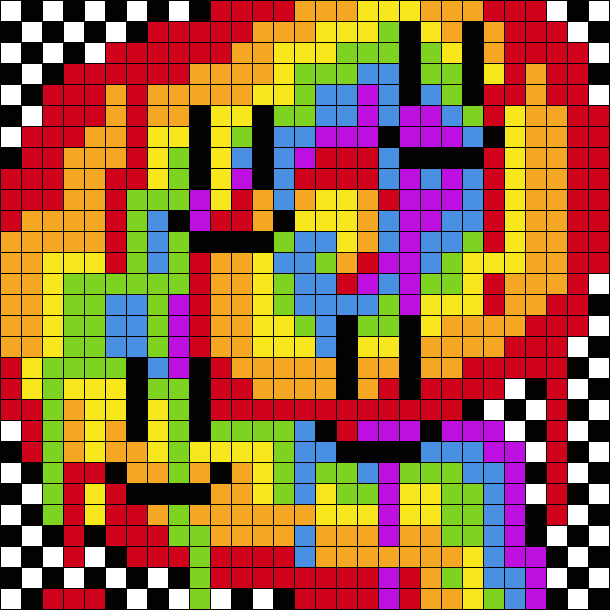 Dripping Rainbow Swirl