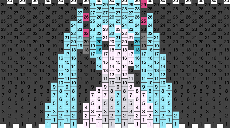 Hatsune Miku Kandi Panel (For @ F1nl3yy) Pony Bead Patterns | Misc ...