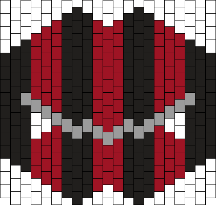 Red/Black Fang Mask Pony Bead Patterns | Misc Kandi Patterns for Kandi ...