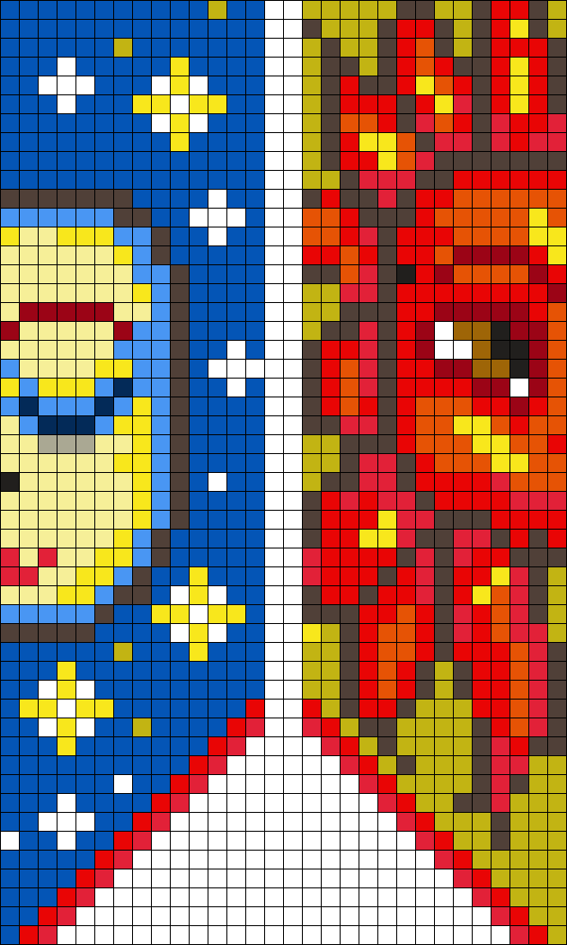 Sol Perler Bead Pattern | Bead Sprites | Misc Fuse Bead Patterns