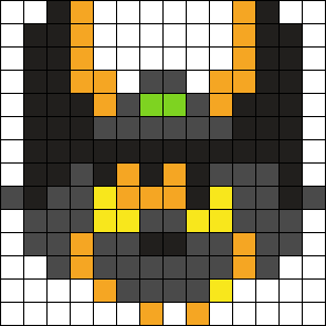 Lapfox Pattern NEGAREN || LAPFOX Perler Bead Pattern | Bead Sprites | Misc Fuse Bead ...