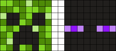 Minecraft Keychans (creeper + Enderman)