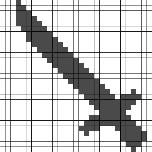 Knifekind Homestuck Icon Perler Bead Pattern | Bead Sprites | Misc Fuse ...