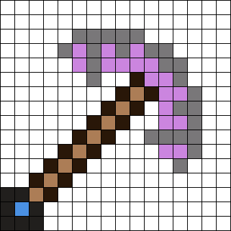 Mcsm Command Block Pickaxe Perler Bead Pattern | Bead Sprites | Misc ...