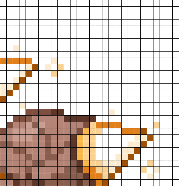 Mereor Pattern Minivee Meteor 2/4 Perler Bead Pattern | Bead Sprites | Misc Fuse Bead ...