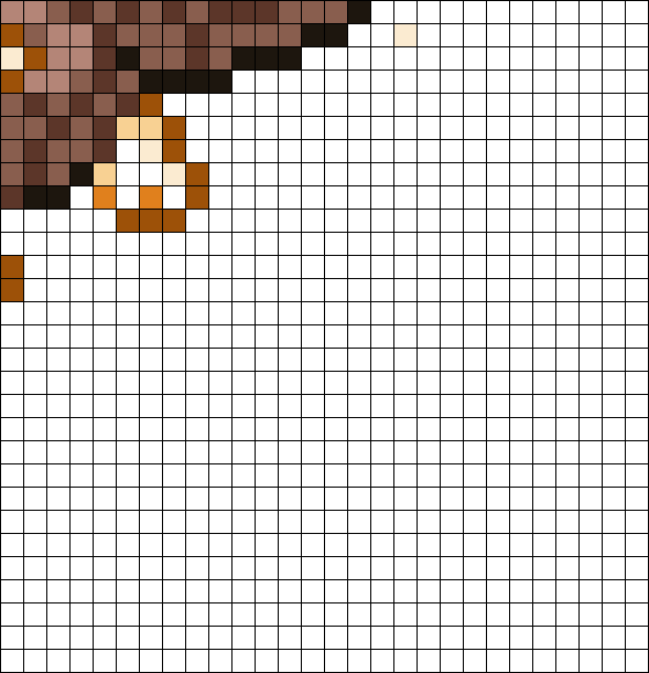 Mereor Pattern Minivee Meteor 3/4 Perler Bead Pattern | Bead Sprites | Misc Fuse Bead ...